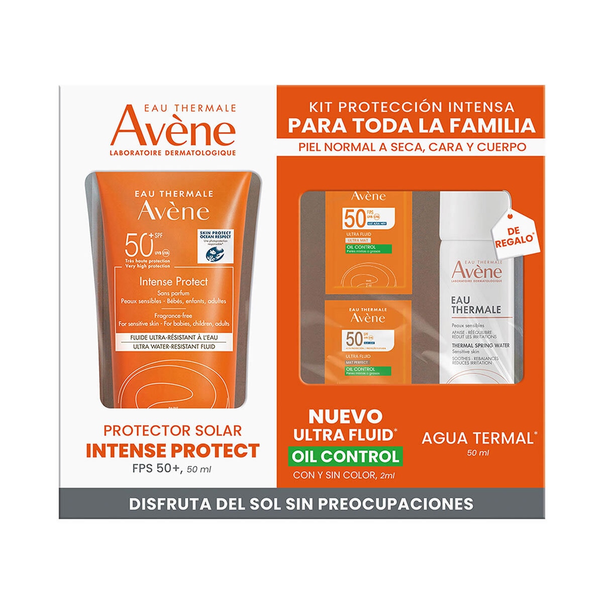 Avène Kit Protector Solar Intense Protect 150 ml + Agua Termal 50 ml