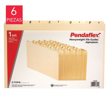 Pendaflex guías para archivo A-Z tamaño oficio