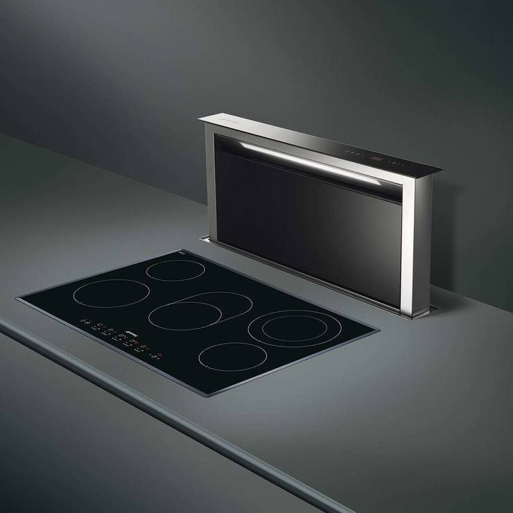 Smeg, Campana de isla downdraft 90cm negro Costco México