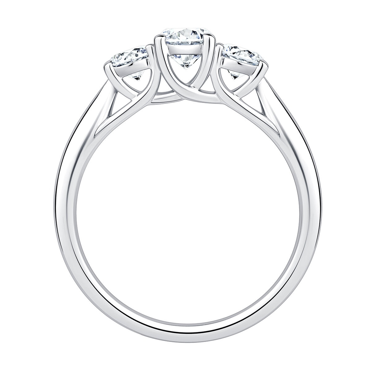 Anillo, 1.00ctw Diamantes, Oro Blanco de 14K Anillo, 1.00ctw Diamantes, Oro Blanco de 14K