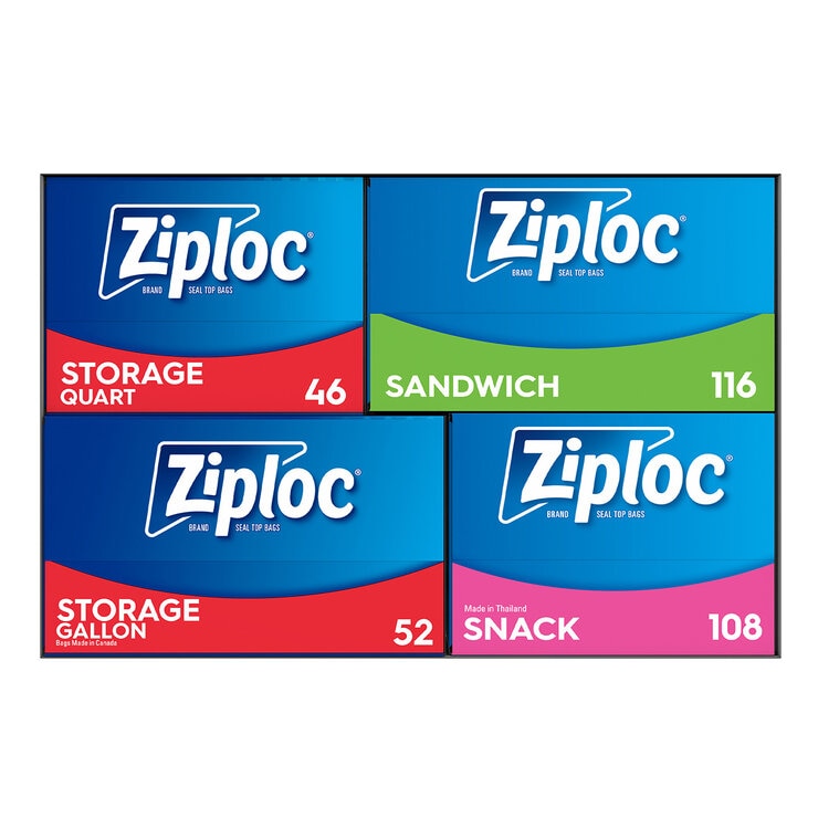 Ziploc Paquete Surtido de Bolsas 322 pzas