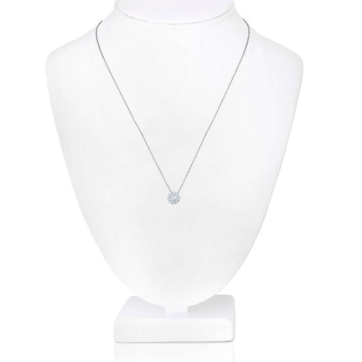 Dije de Diamantes 0.50ctw, Oro Blanco 14K