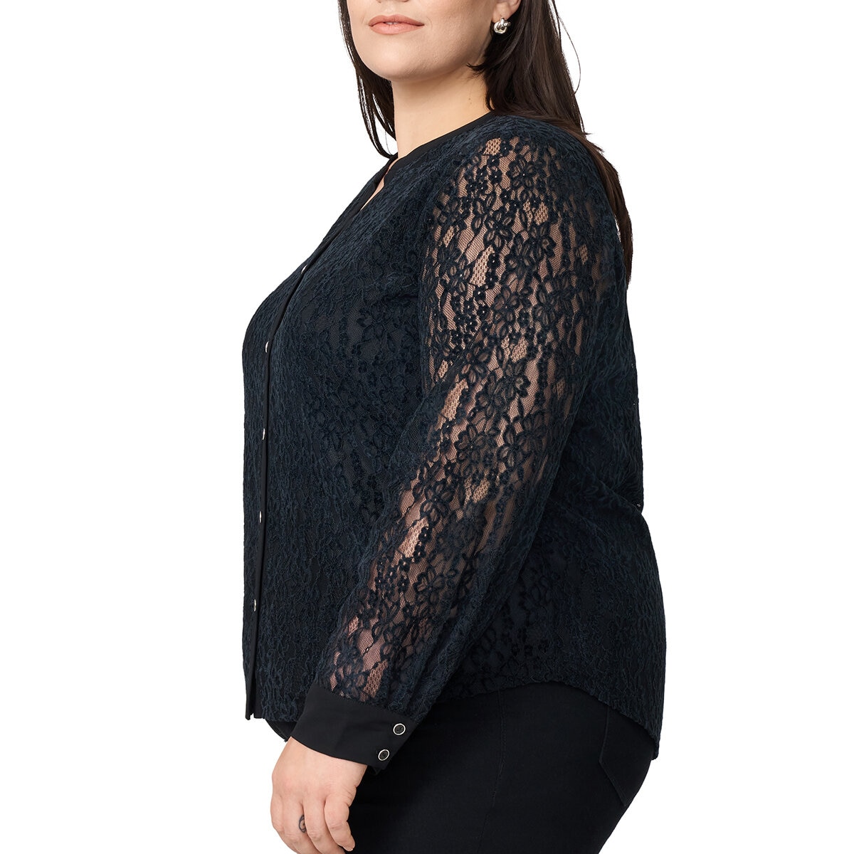 Cable and Gauge Blusa para Dama Negro Extra Grande Cable and Gauge Blusa para Dama Negro Extra Grande