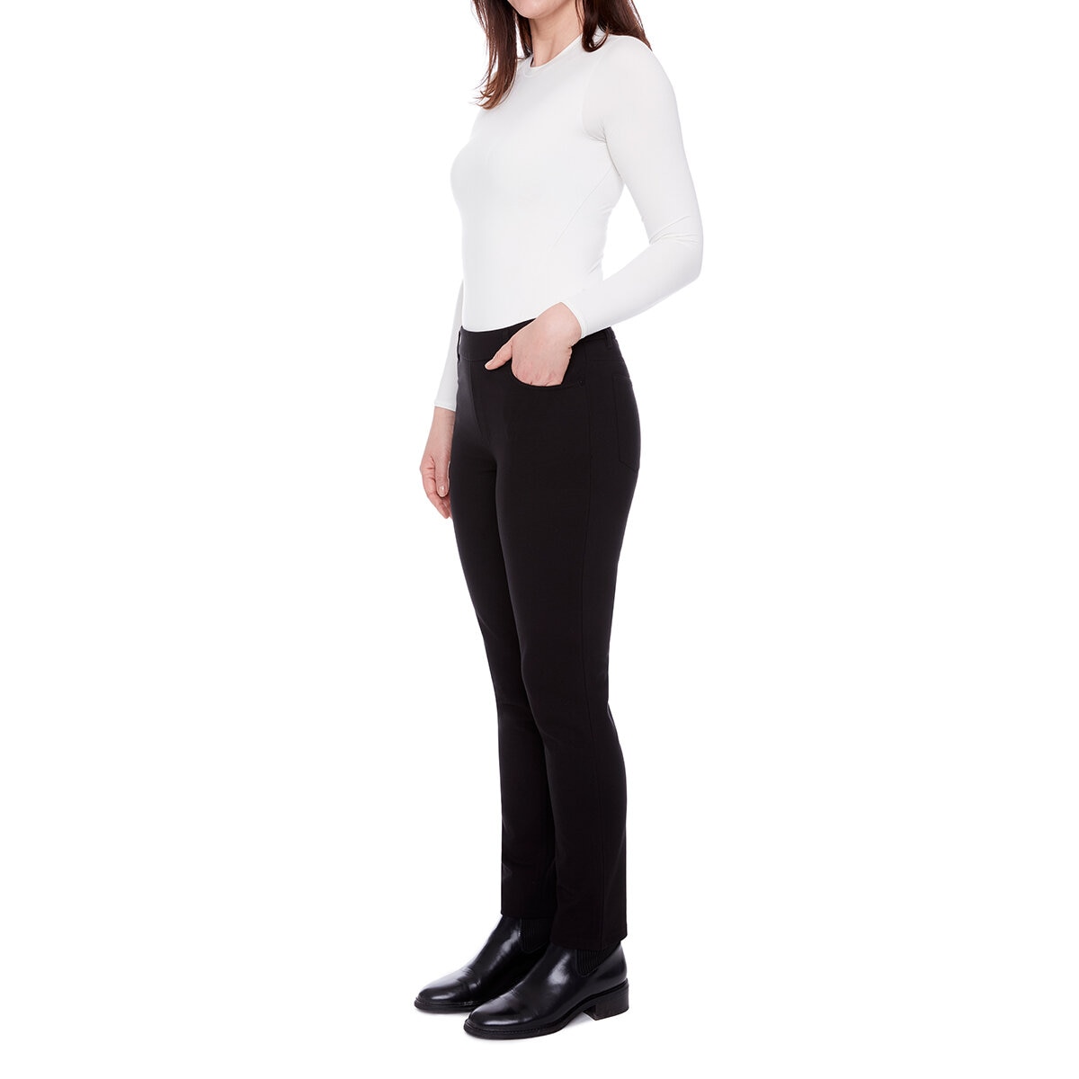 S.C. & CO. Pantalones para Dama Negro Grande