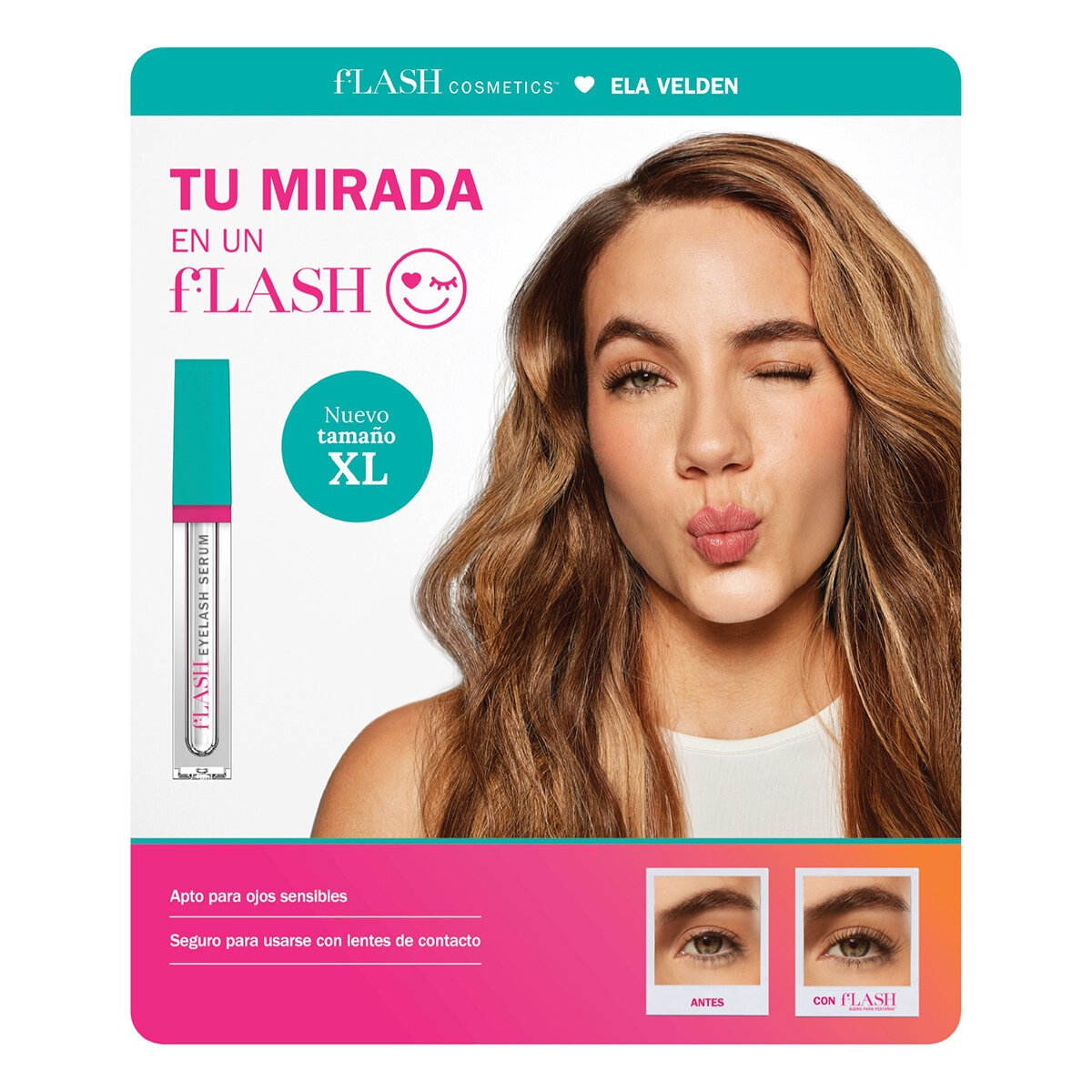 Flash Suero Amplificador de Pestañas 2.5 ml
