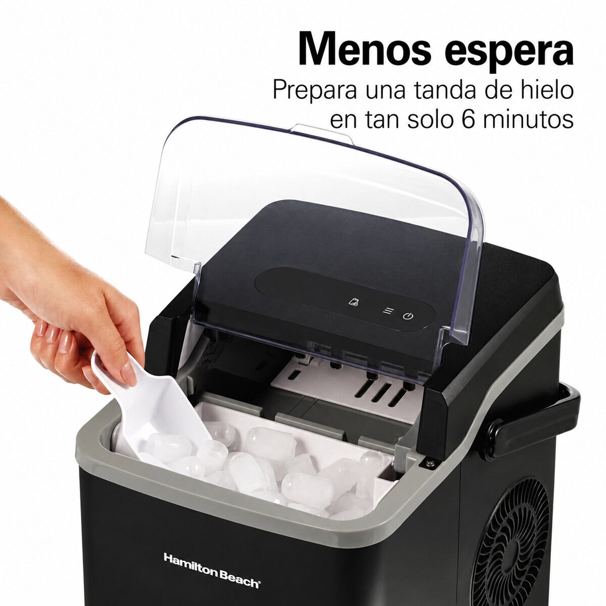 Hamilton Beach, Máquina portátil para hacer hielo, hace 11.8 kg de hielo por día