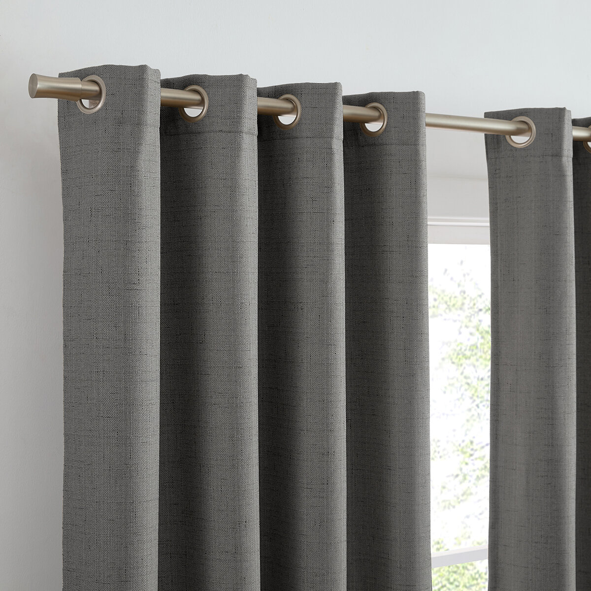 SUNBLK, Cortinas con Bloqueo Solar, Gris