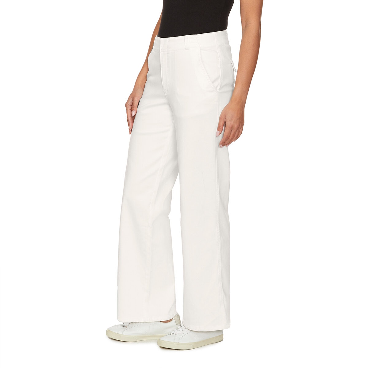 Buffalo David Bitton Pantalones para Dama Blanco 12