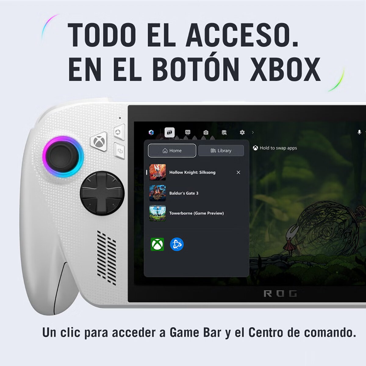 ASUS ROG Xbox Ally Consola Portátil 7" Full HD AMD Ryzen Z2 A 16GB 512TB SSD ASUS ROG Xbox Ally Consola Portátil 7" Full HD AMD Ryzen Z2 A 16GB 512TB SSD