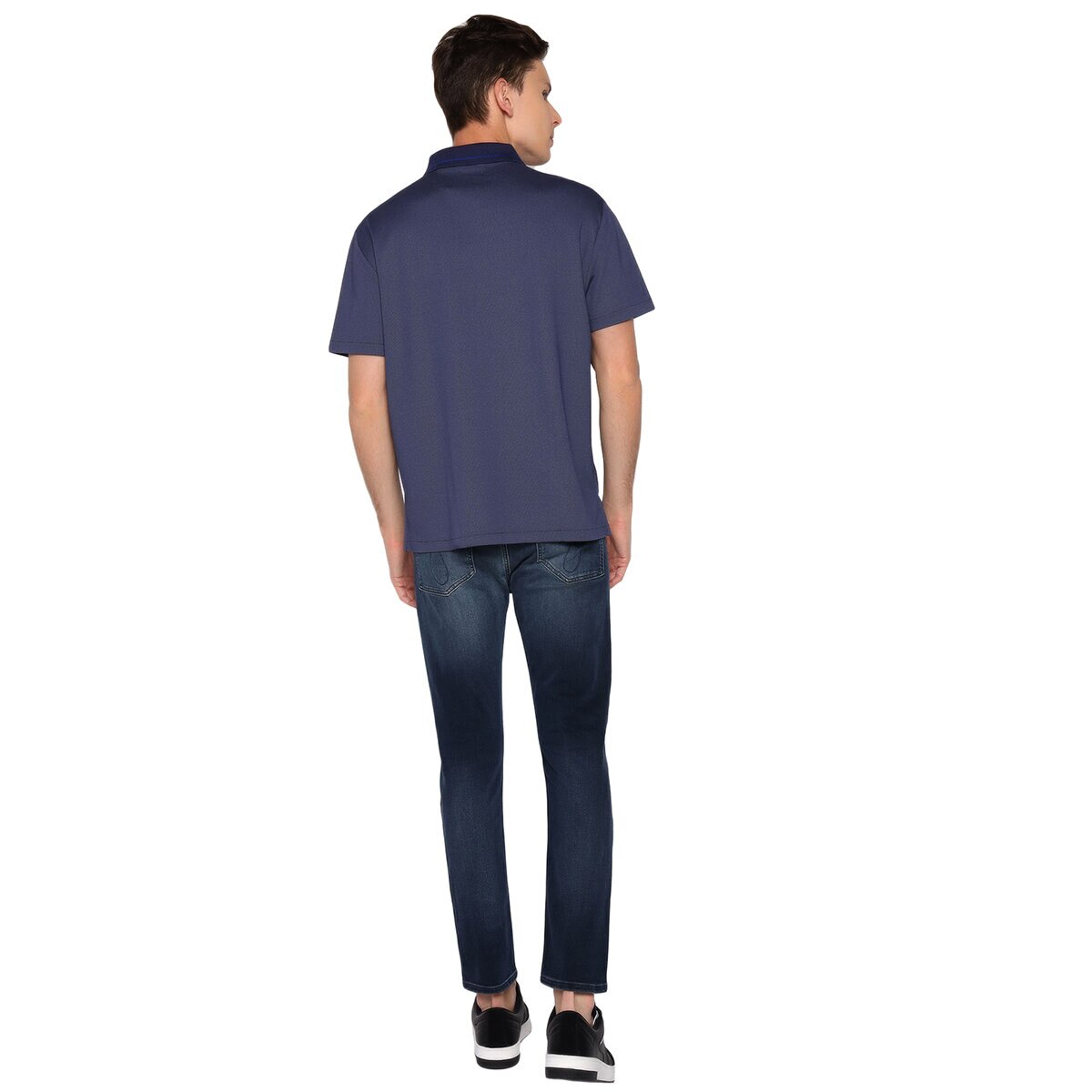 Calvin Klein Polo para Caballero Azul Mediana