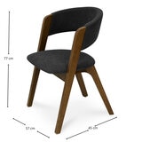 Tamarindo, Mag, Sillas de Tela Gris Oxford