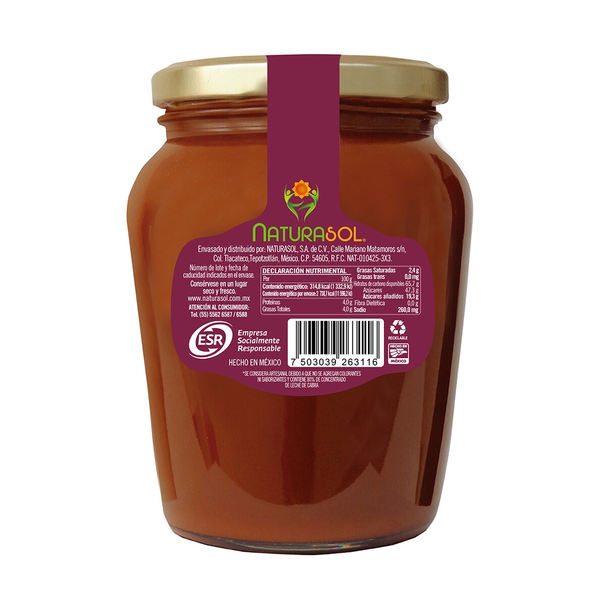 Naturasol Cajeta Artesanal 870g