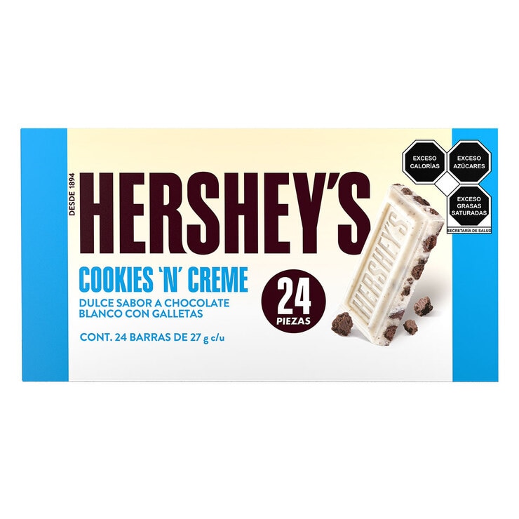 Chocolate Blanco con Galleta Hershey's 24 piezas Costco México