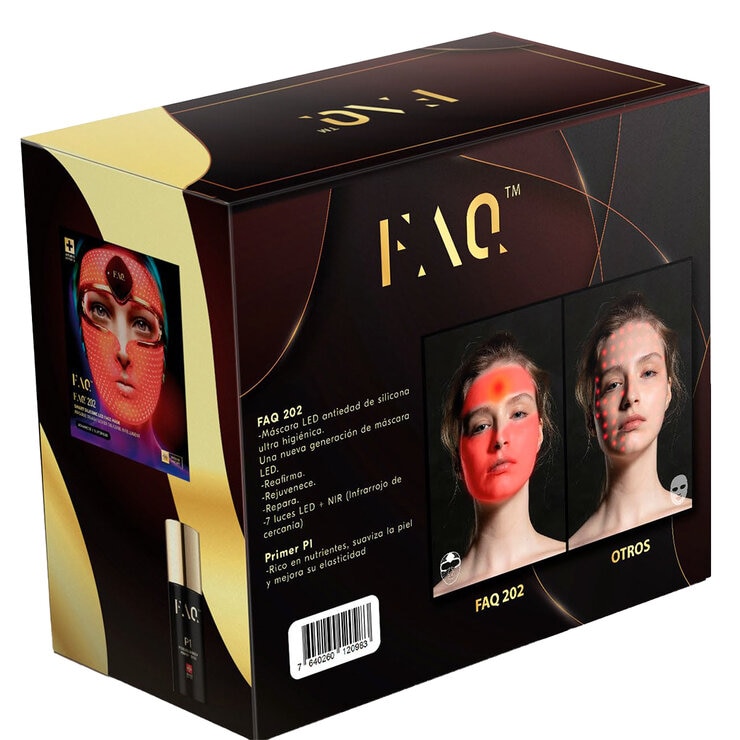 Foreo, FAQ 202 Máscara Facial LED + Primer Manuka Honey P1 30 ml