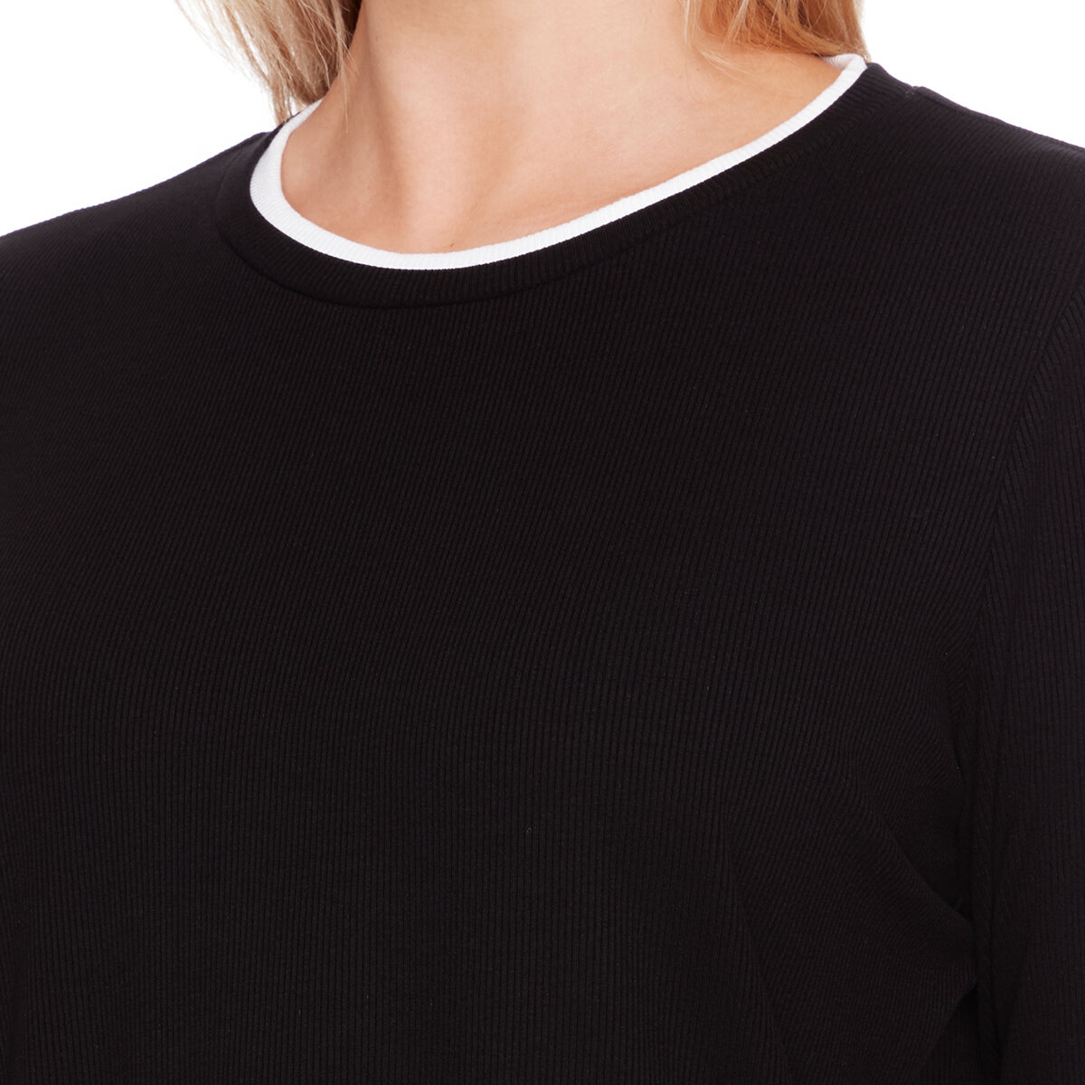 S.C. & CO. Blusa para Dama Negro Extra Grande