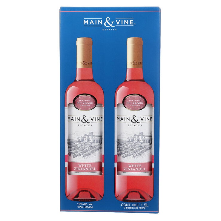 Beringer White Zinfandel Vino Rosado 2/750 ml