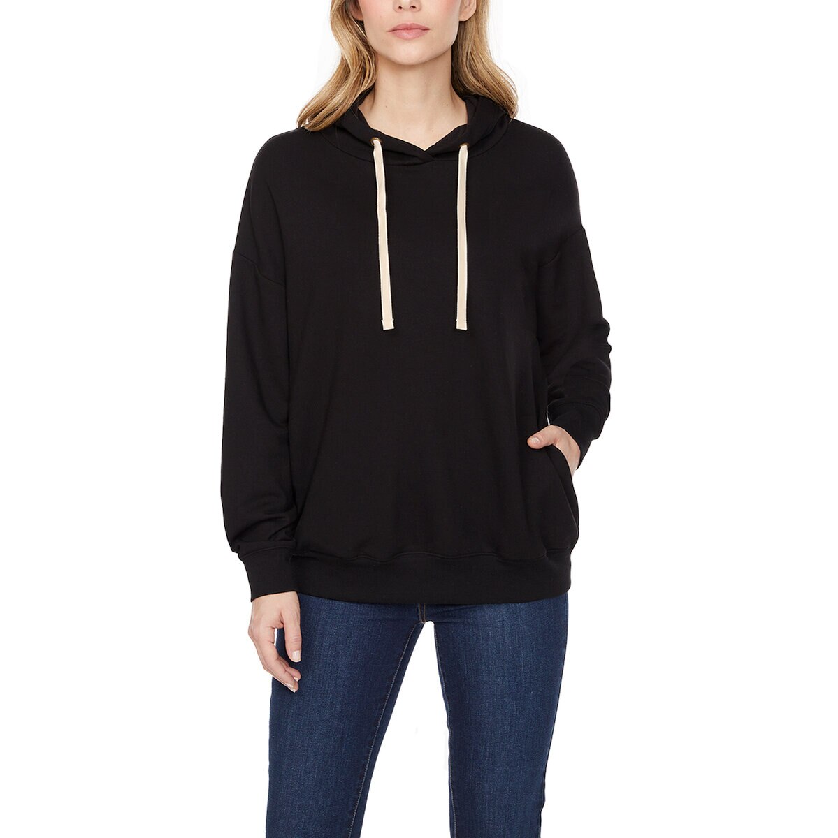Buffalo David Bitton Sudadera para Dama Negro Extra Chica