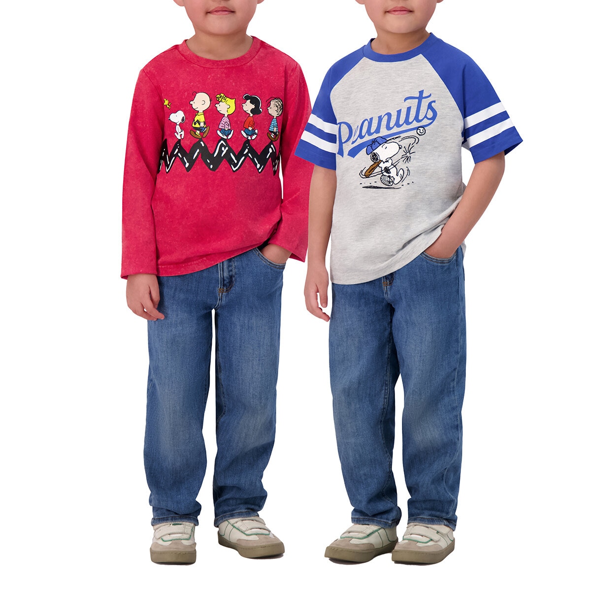 Playera 2 piezas para Niños y Niñas Varias Tallas y Colores