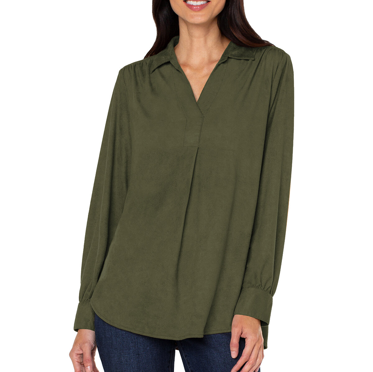 Matty M Blusa para Dama Verde Mediana