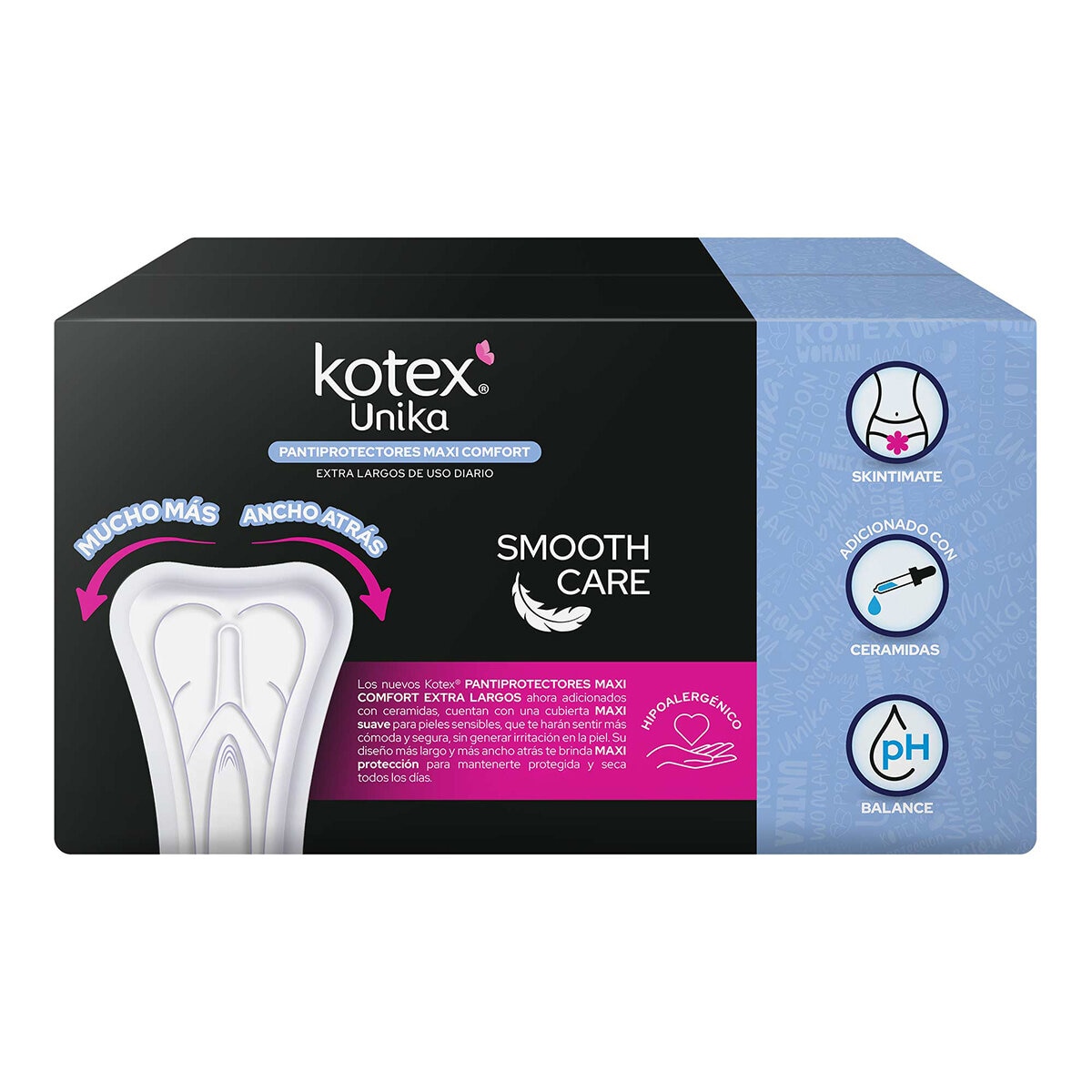 Kotex Pantiprotectores Extra Largos 200 pzas