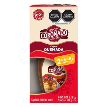 Coronado Cajeta 2 pzs de 594 gr
