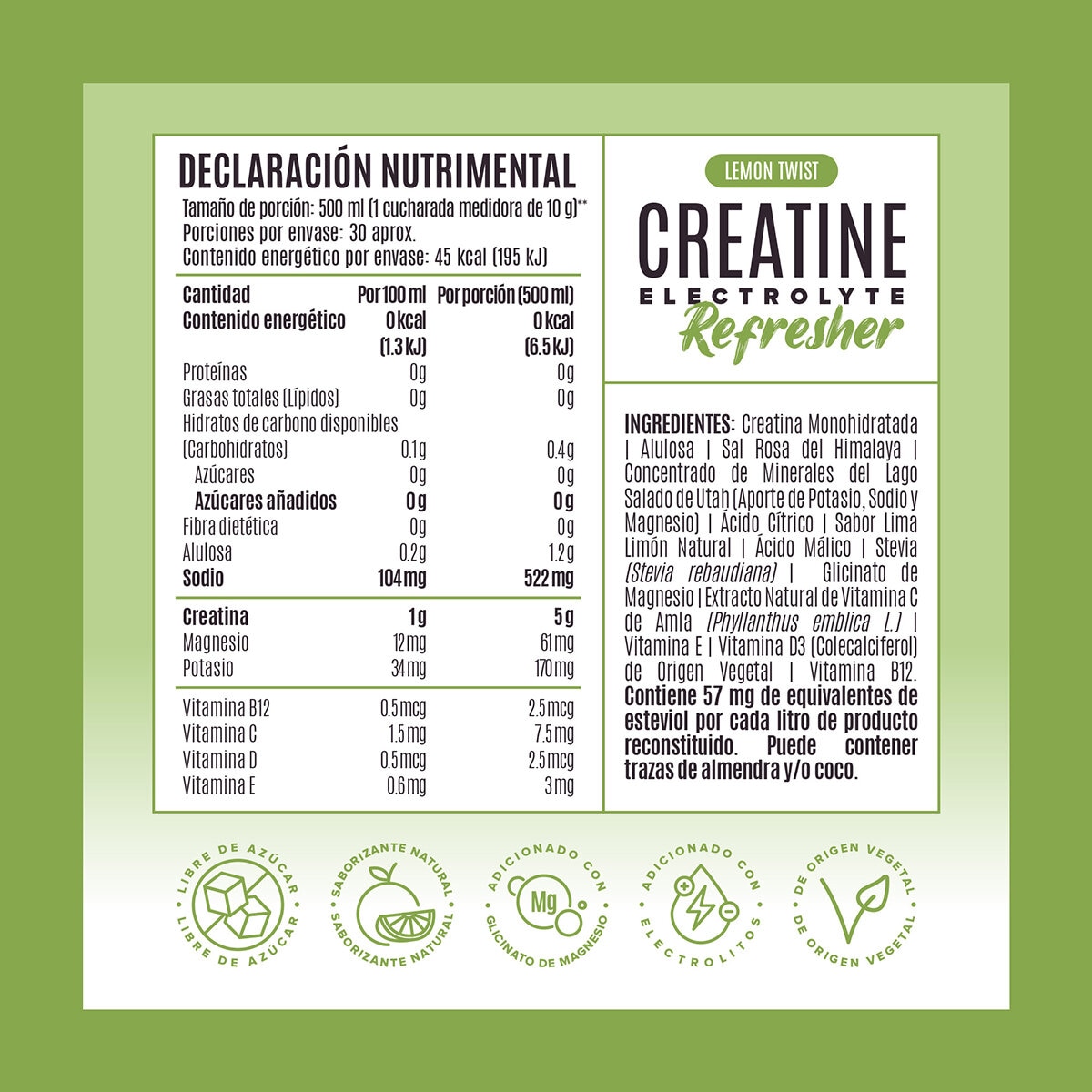 Birdman Creatina Refresher Limón 2/300 g