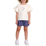 Pekkle Playera 4 piezas para Niños y Niñas Flor 3 Años