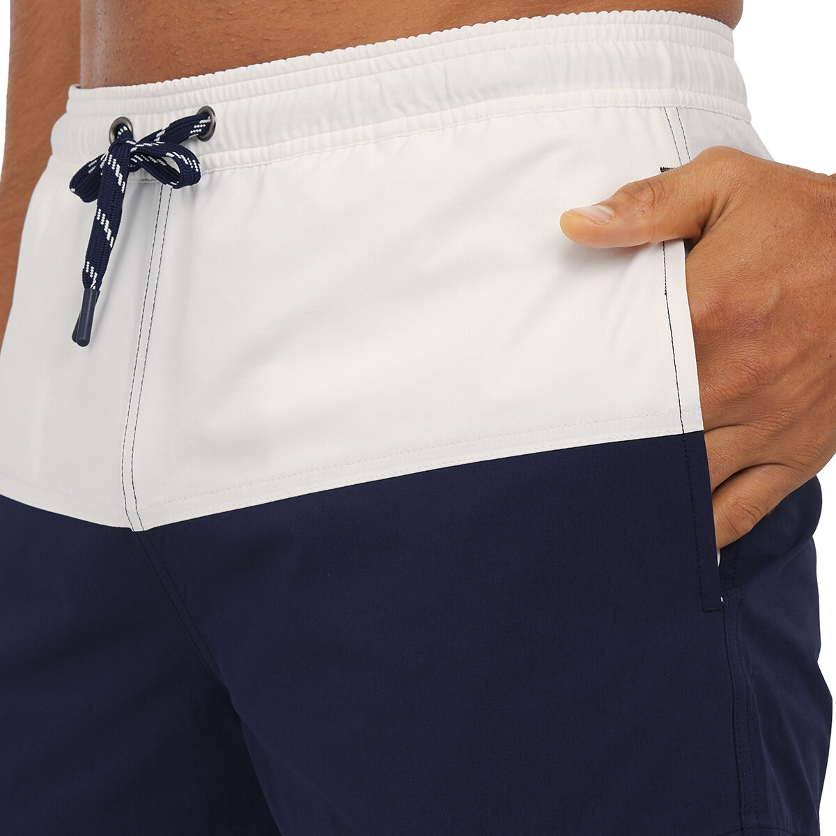 Land's End Traje de baño para Caballero Azul Extra Grande