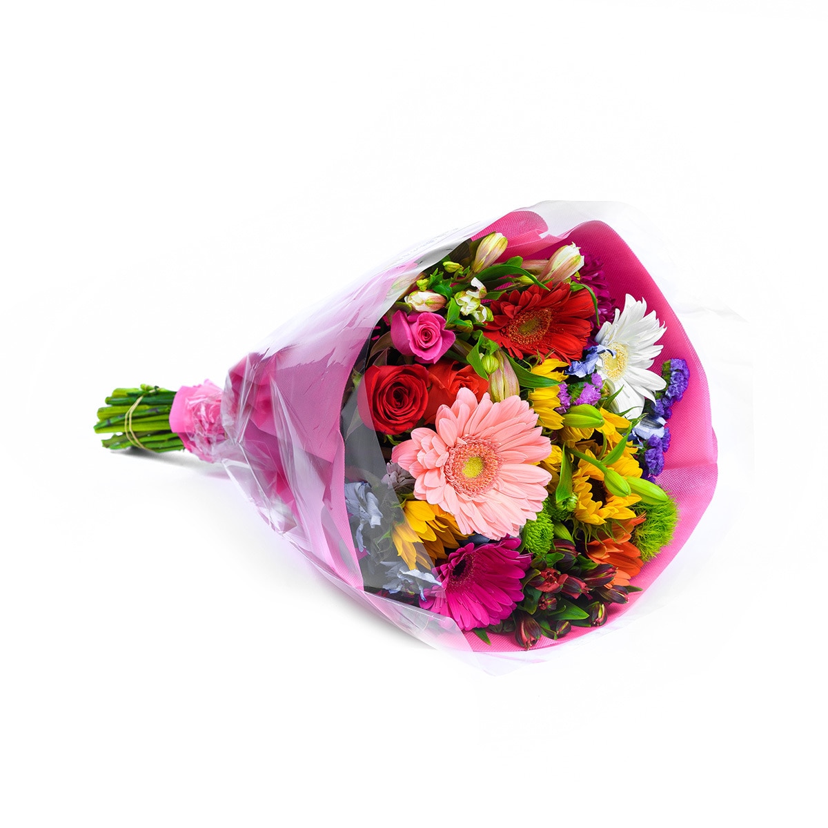 Bouquet mixto de 28 tallos de diferentes colores