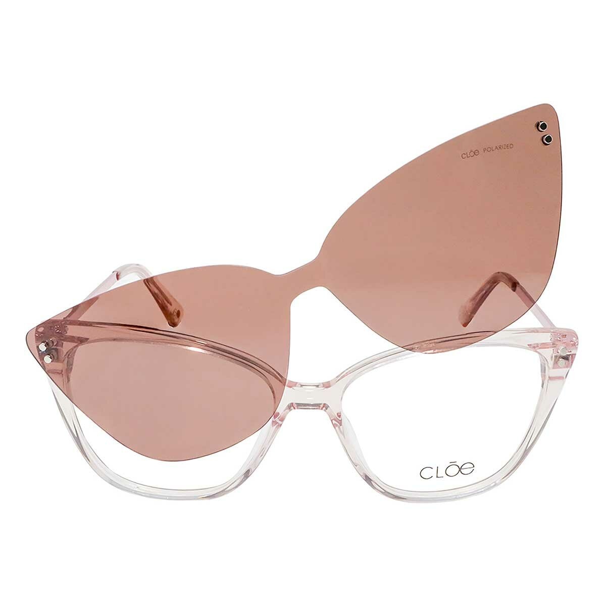 Cloe CLE.61396.0PNK.55 Armazón Oftálmico + Clip Solar Polarizado Cloe CLE.61396.0PNK.55 Armazón Oftálmico + Clip Solar Polarizado