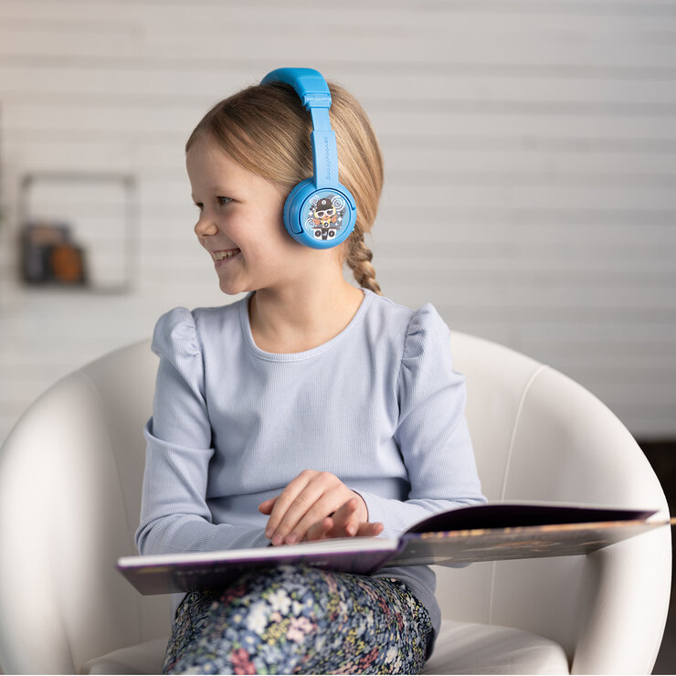 Onaoff Buddyphones Play Plus Audífonos Inalámbricos para Niños Azul