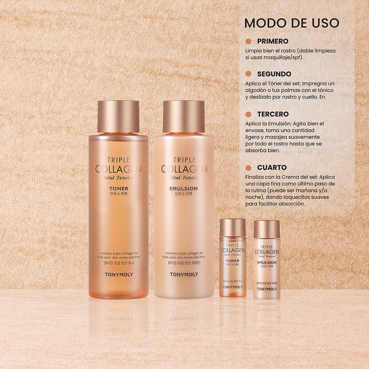 Tony Moly Set Triple collagen Total Tension