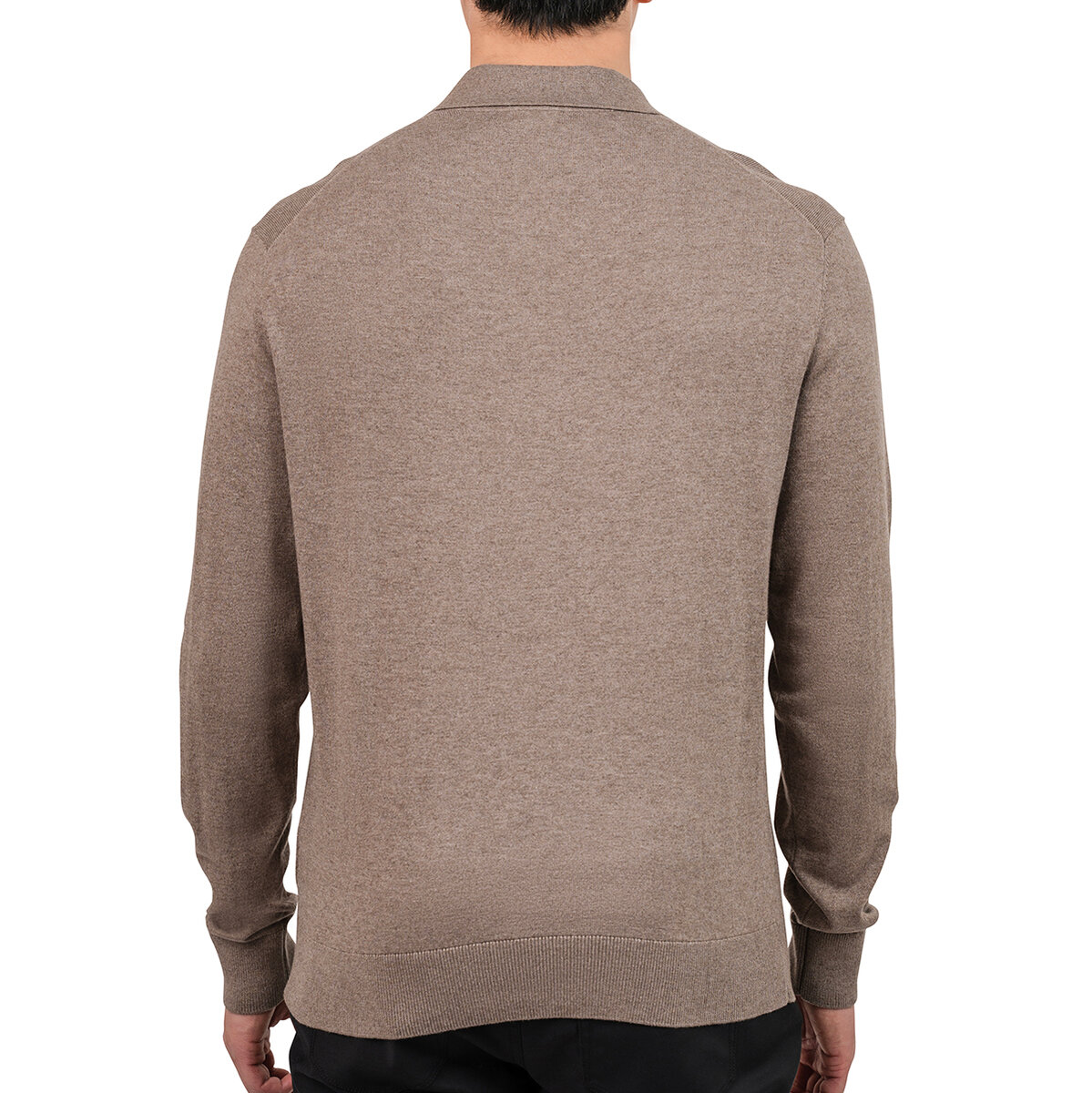 United Colors of Benetton Suéter tipo polo para Caballero Café Grande