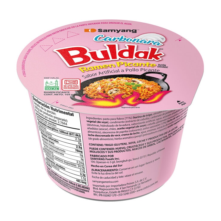 Buldak Ramen Carbonara Picante 6/105 g