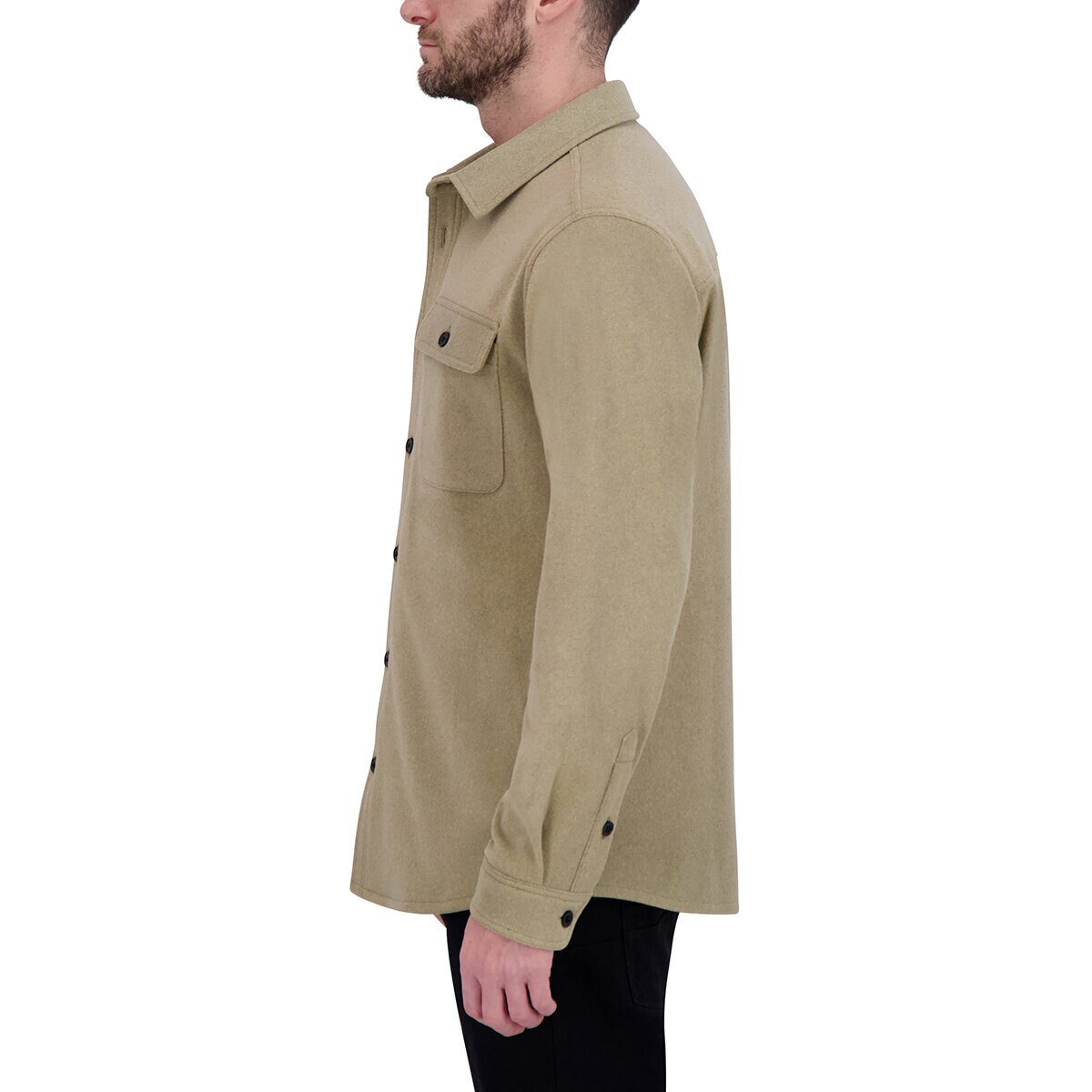 Kirkland Signature Sobrecamisa para Caballero Café Chica