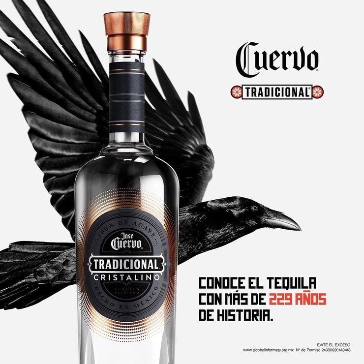 Tequila José Cuervo Tradicional Reposado Cristalino 750 ml Tequila José Cuervo Tradicional Reposado Cristalino 750 ml