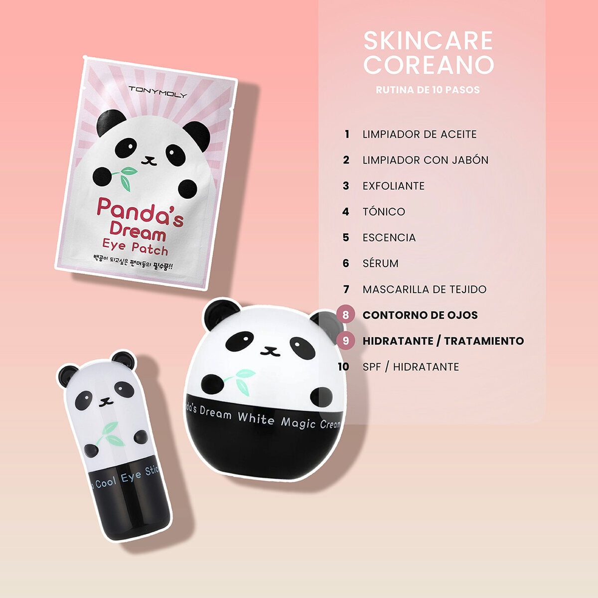 Tony Moly, Tratamiento facial y de contorno de ojos, 4 piezas