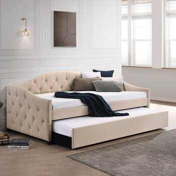 Coaster, Sadie, Sofá Cama Daybed, Color Gris Pardo