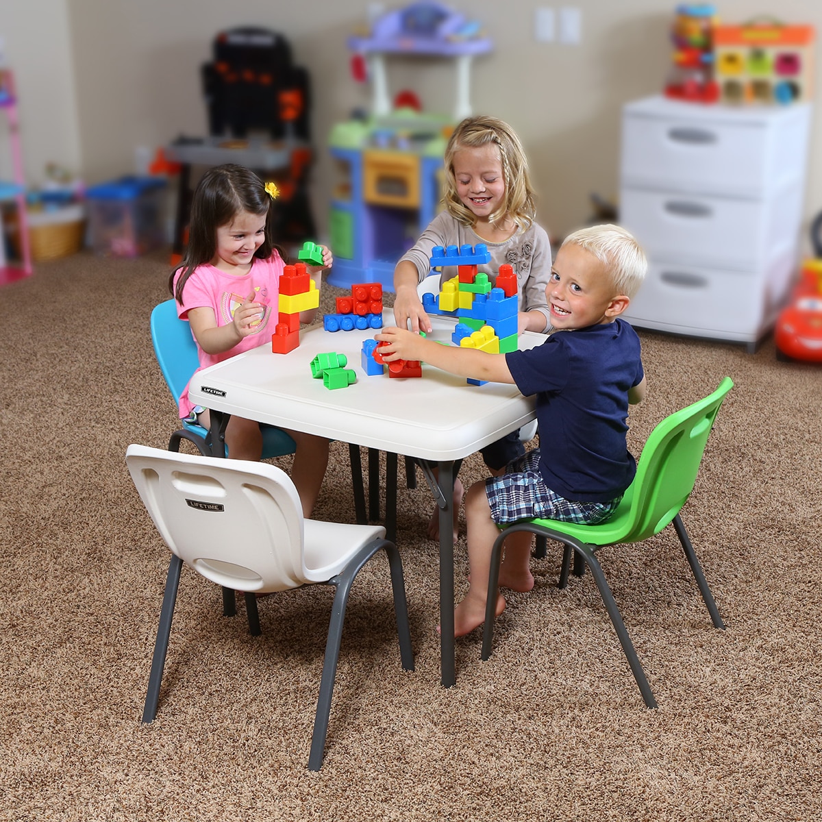 Mesa rectangular para niños y niñas