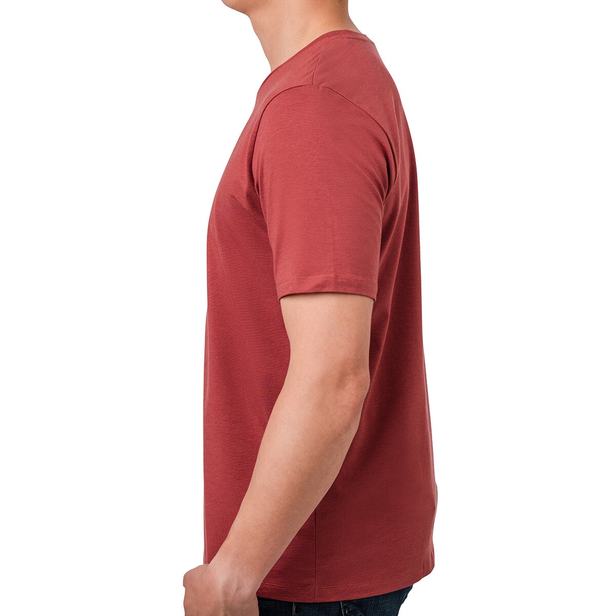 Rough Dress Playera para Caballero Rojo cuello redondo Grande