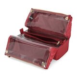 Stella & Max Cosmetiquera de 3 Secciones Rojo Púrpura