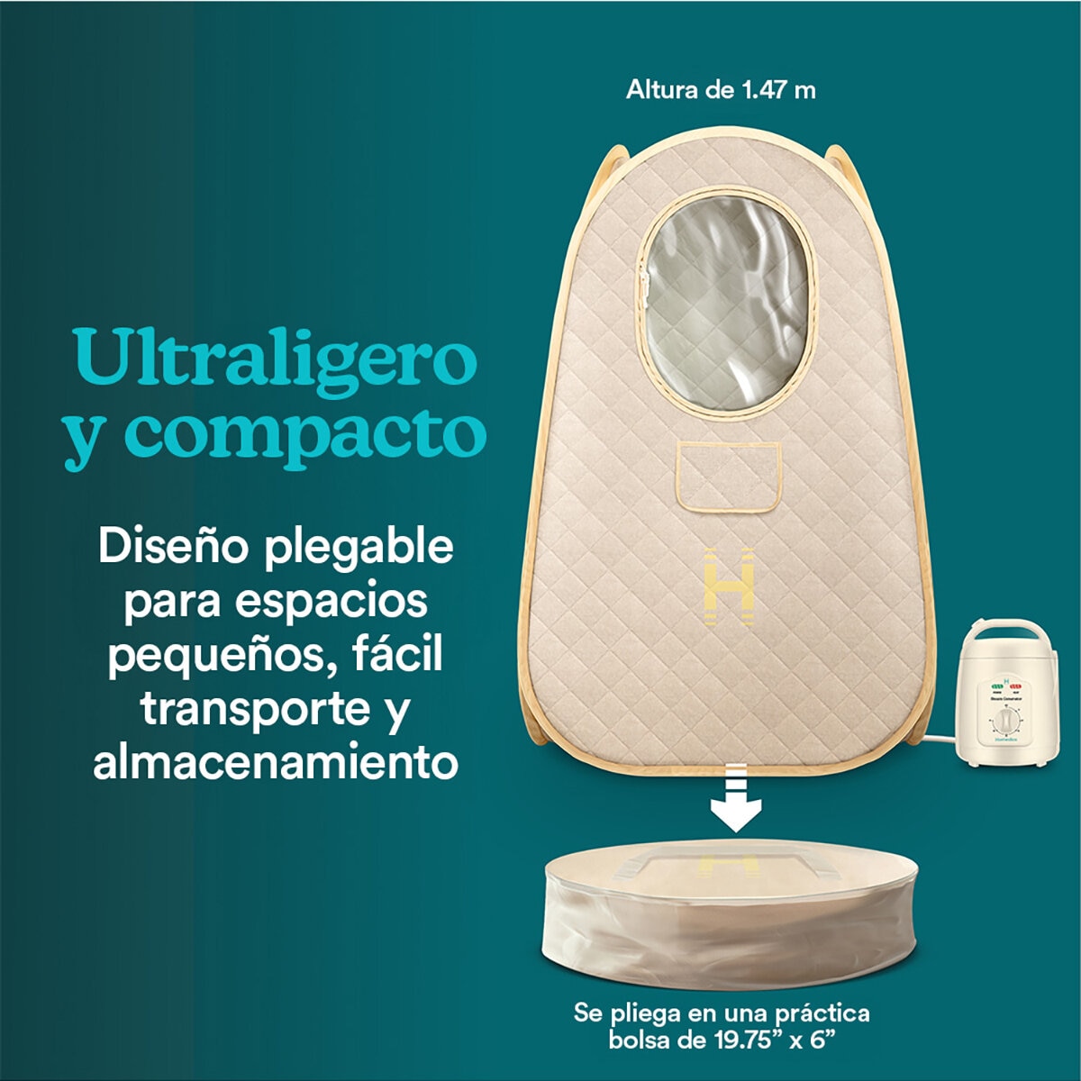 Homedics Sauna De Vapor Portátil
