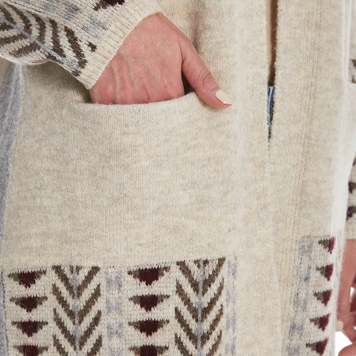 Frye Suéter para Dama Café Grande Frye Suéter para Dama Café Grande