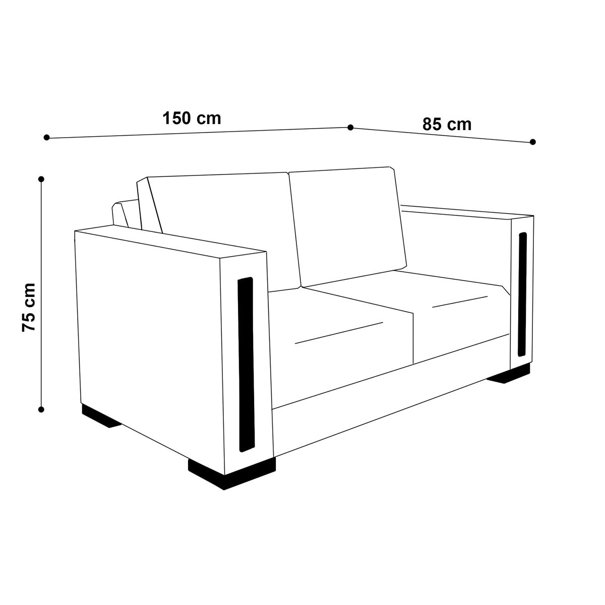 Gabite, Escocia, Loveseat Gabite, Escocia, Loveseat