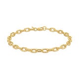 Pulsera de Eslabones, Oro Amarillo de 14K Pulsera de Eslabones, Oro Amarillo de 14K