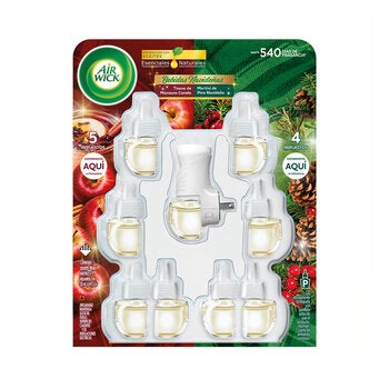 Air Wick Aromatizante De Ambiente Eléctrico Fragancias Navideñas con 9 Repuestos Air Wick Aromatizante De Ambiente Eléctrico Fragancias Navideñas con 9 Repuestos
