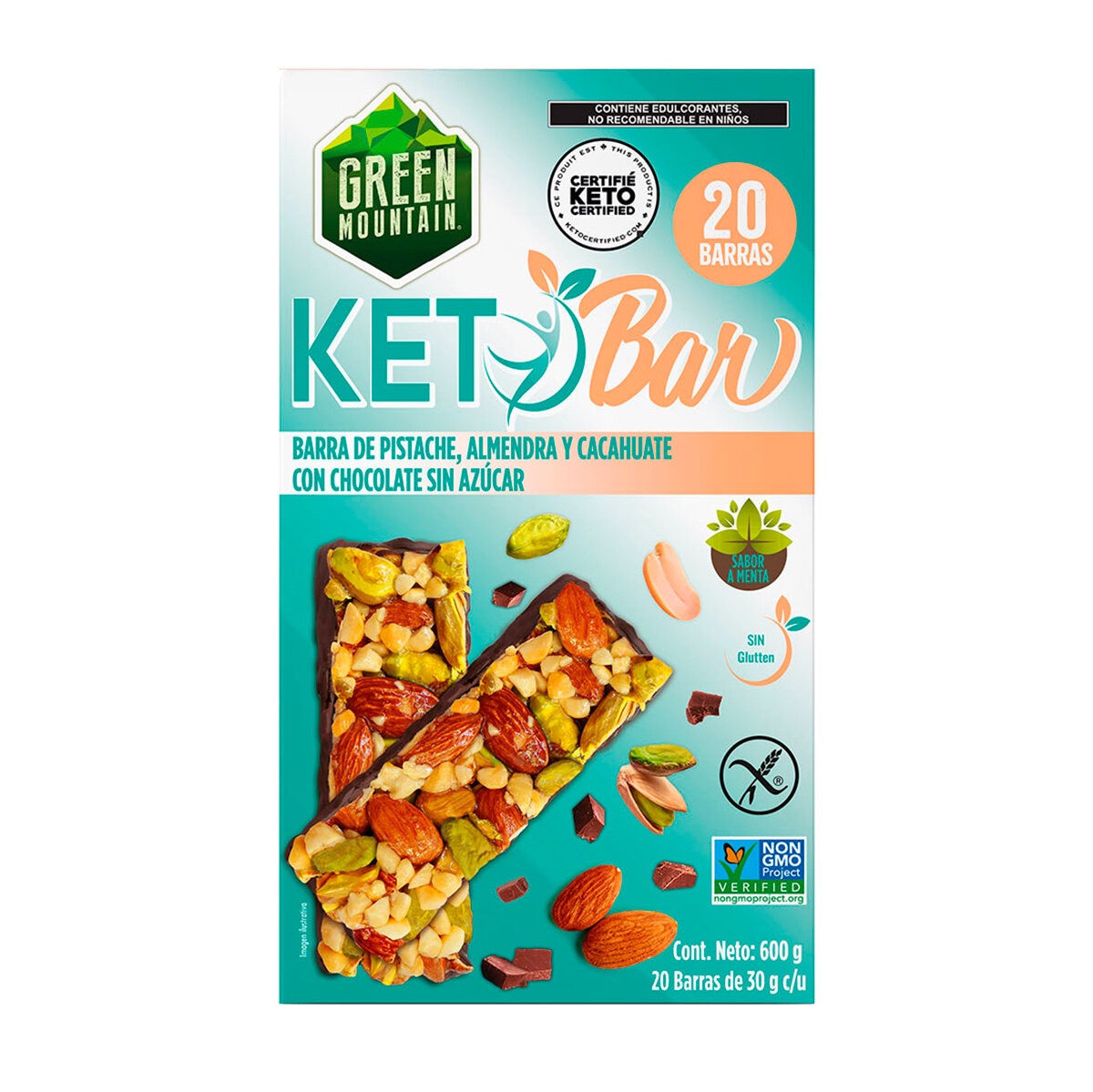 Green Mountain Barras Keto 20 pzas de 30 g Costco México