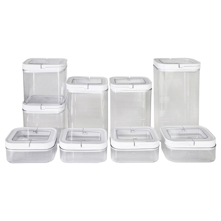 AG Box, Set de 9 Contenedores con Tapa Hermética