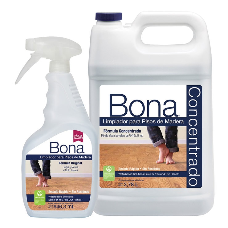 Bona, Limpiador para pisos de madera concentrado 3,78 L con aplicador