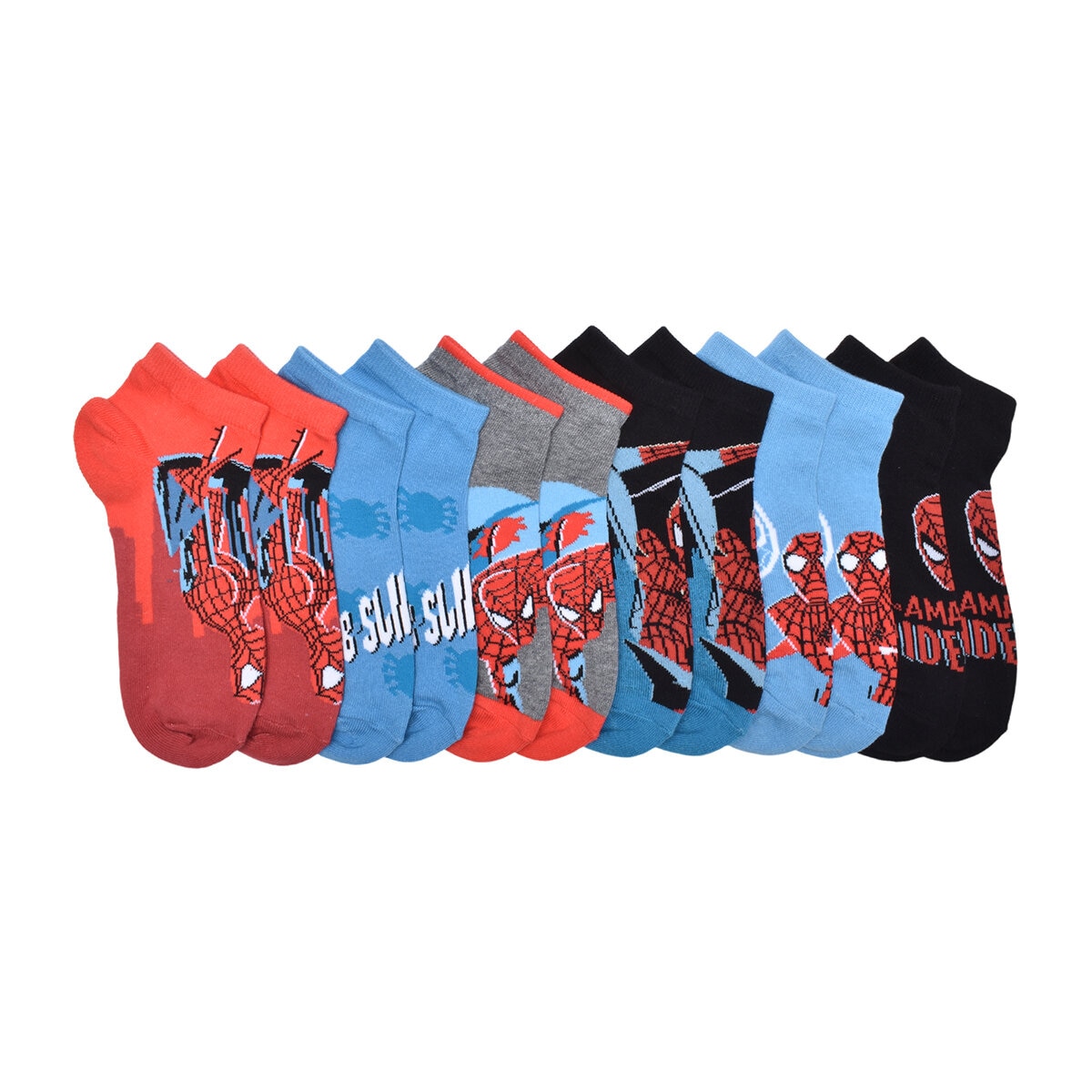 Calcetines para Niños y Niñas 6 pares Spiderman 15.5 - 21 cm Calcetines para Niños y Niñas 6 pares Spiderman 15.5 - 21 cm